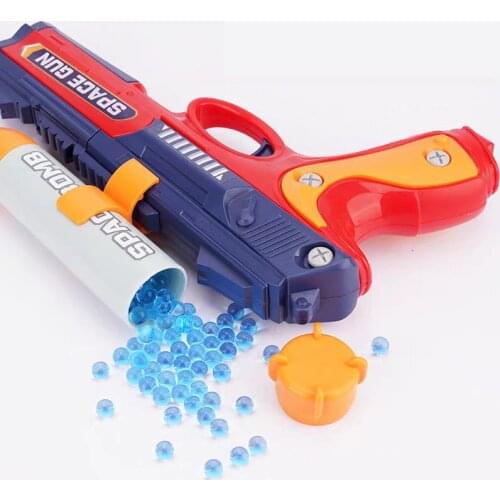 Water Bullet Gun BB Air Gun 2 IN 1 DIY Puzzle Assemble Gun Paintball Bullet & Soft Bullet Toy Pistol Gun For 12608