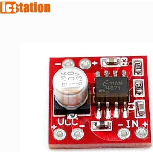 2pcs lot Mono amplifier board 3w small dc 3v-5v power amplifier board module LM4871