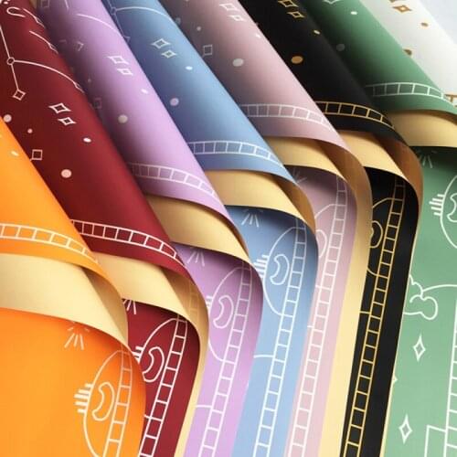 5pcs European Tarot Card Pattern Gift Wrapping Paper For DIY Wedding Mothers Day Flower Decoration Materials
