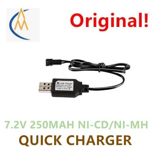 7.2V SM2P plug Ni Cd Ni-Cd Ni MH battery pack USB charging cable with protection spot turn green light toy model
