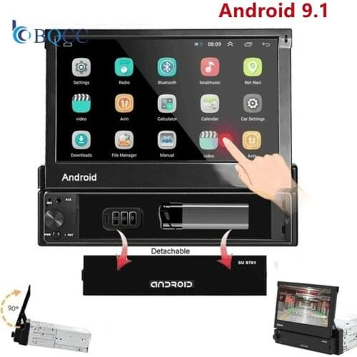7 inch Android 9.1 Car Radio 1 Din MP5 Player + Wifi GPS Bluetooth AM/FM Free Offline Map Multimedia Playercam