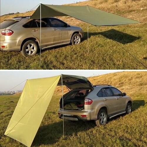 SUV Car Trunk Tent Sunshade Rainproof Tour Barbecue Outdoor Self-driving Tour Barbecue Camping Auto Canopy Tent Roof Top 2021