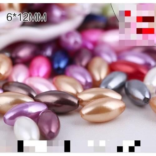 15-30pcs 6x12mm Oval Imitation Abs Pearl Beads For Craft Scrapbook Decoration Diy Sewing Accessories Craft Supplies