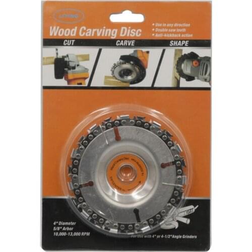 4" CARVING DISC SAW BLADE 22DL FOR 4-1/2"100 ~150mm GRINDING MACHINE 115 ANGLE GRINDERS SHAPE CARVE CUTTING WOOD ALUMINIUM ALLOY