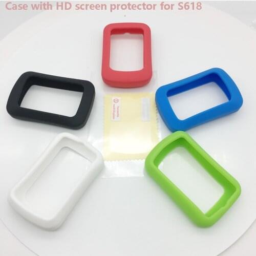 F Bike Gel Skin Case & Screen Protector Cover for IGPSPORT IGS618 GPS Computer Silicone Case for IGS618 s618 igps618