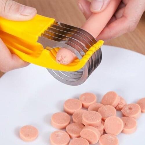 1 Pcs Banana Slicer Fruit Ham Sausage Cutter Chopper Cucumber Salad Peeler Cooking Tool Home Creative Kitchen Accessories