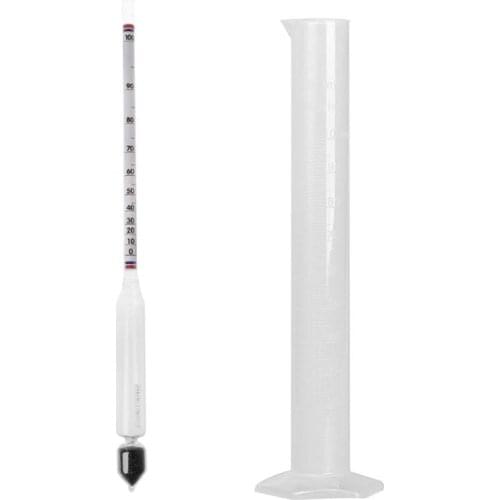 Hydrometer Tester Vintage measuring bottle Set Tools Alcoholmeter Alcohol Meter Wine Concentration Meter 0-100 hydrometer