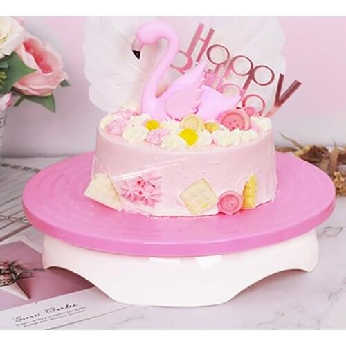 Non-slip Cake Stand Cake Decorating Tools Rotating Cake Turntable Cake Rotary Table Kitchen DIY Pan Baking Tools Turner Table