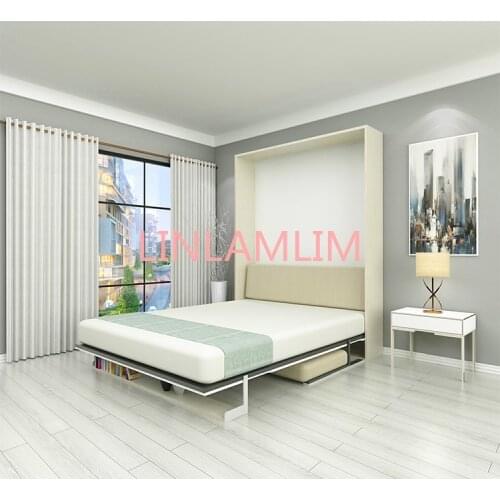 Linen fabric bed frame soft electric sofa wall Bed Home Bedroom Furniture camas lit muebles de dormitorio yatak mobilya quarto