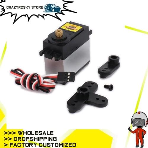 9kg High Torque Throttle Steering Servo With Servo Arms For 1/8 1/10 RC Hobby Model Car/Boat HSPHPI Wltoys Himoto Redcat Tamiya