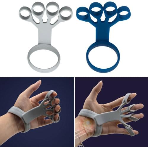 Silicone Hand Gripper Finger Strengthener Finger Grip Wrist Flexible Trainer Finger Exercise Stretcher Fitness Equipment