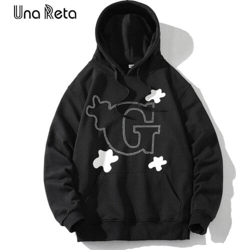 Una Reta Hoodie Men Streetwear Plus Size Pullover Tracksuit Harajuku One Piece Men Sweatshirts Oversized Hoodies