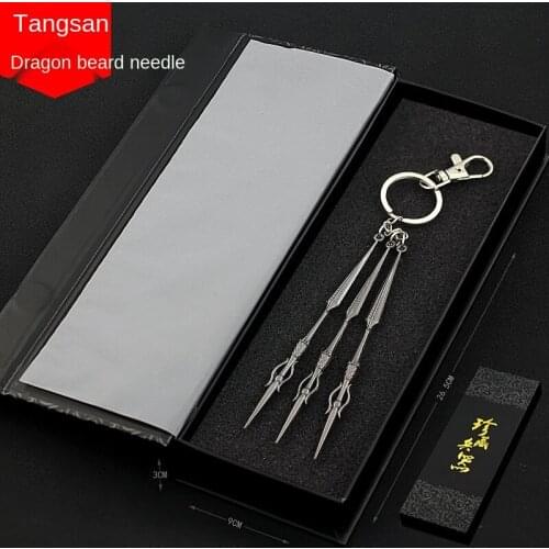 Doula Continent Game Related Products 12cm Genji Tang Sanlong Needle Alloy Sword Weapon Model Holiday Gift Crafts Ornaments
