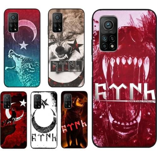 Turkey Turkish Flag Wolf Phone Cover For Xiaomi Mi 11 Lite Ultra 9T 10T Pro Note 10 POCO F3 F2 M3 X3 NFC Pro Case