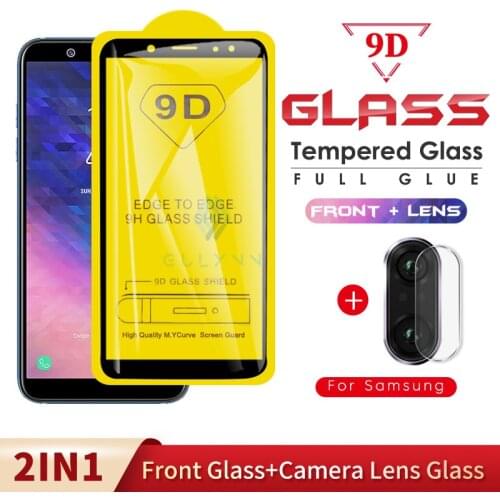 9D Full Glue For Samsung Galaxy A30S A51 A71 Protective Glass on A10 A10S A20S A30S A70S A6 A8 J4 J8 Camera Glass Protector Film