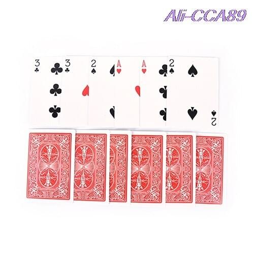 2 Sets Magic 3 Three Card Trick Card Easy Classic Magic Playing Cards Family Funny Game