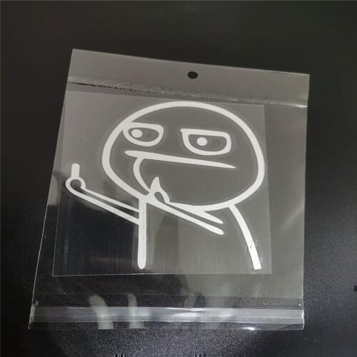 2021 Car Cartoon Funny Middle Finger Sticker for Renault Koleos Clio Scenic Megane Duster Sandero Captur Logan
