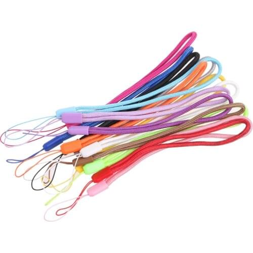5pcs Black White Green Red blue Yellow Protective Wrist Strap Pine Rope Selfie Stick Lanyard Mobile Phone Flashlight Camera