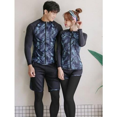 5pcs/set Womens Swim Zip Shirt / Leggings Full Body Rashguard with Bikini Rashguards Surf Snorkeling Sun Suit Tracksuit Yoga