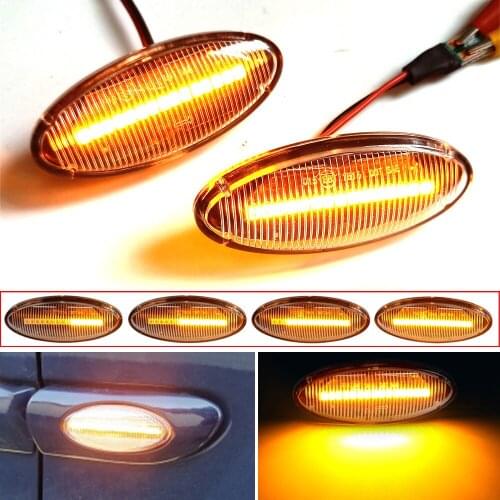 Side Marker Light For Opel Vauxhall Vectra B MK1 Dynamic Repeater Indicator LED Turn Signal Blinker Lamp 1995 1996-2002 2003