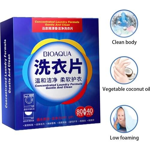 120PCS New Formula Laundry Detergent Nano Super Concentrated Washing Soap Gentle Washing Powder Sheets Laundry Cleaning Products