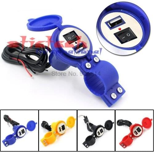 By dhl or ems 100 sets Motorcycle Car Charger 12V/24V Motorcycle USB Power Charger Socket for Mobile Phones