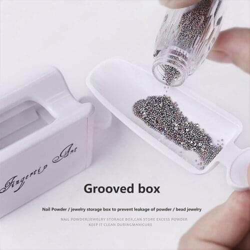 Double Powder Box Powder Recovery Box, Portable Wetted Flash Powder Container, Nail Tools