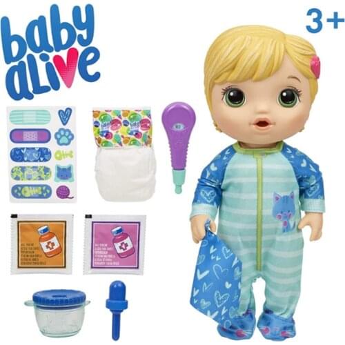 Hasbro Baby Alive Naughty Baby Can Drink Water, Pee, Play House, Interactive Doll Gift Toy Cartoon Lovely Girls Educational Toy