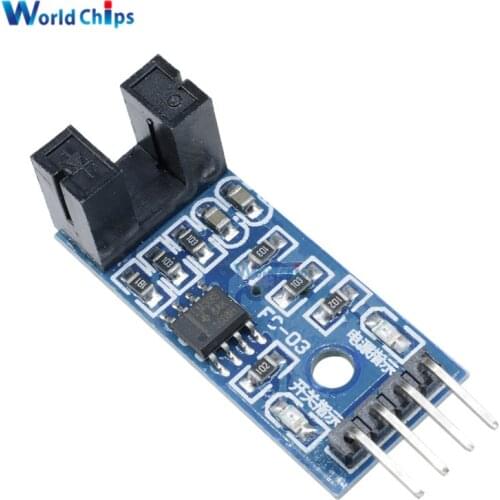 5Pcs Slot Type IR Optocoupler Speed Sensor Module LM393 For Arduino Groove Coupler Sensor 3.3V-5V Connect Relay Buzzer Module