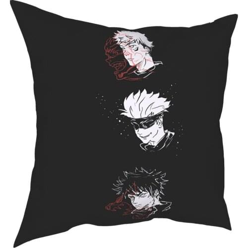 Jujutsu Kaisen Gojo Satoru Pillowcase Decoration Manga Cushion Cover Throw Pillow for Home Polyester Double-sided Printing