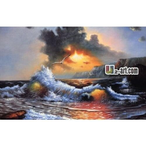 Canvas Prints (Sea) Wholesale home decoration gift classic oil painting canvas wall art picture for sale Dd-6-FJ(180)