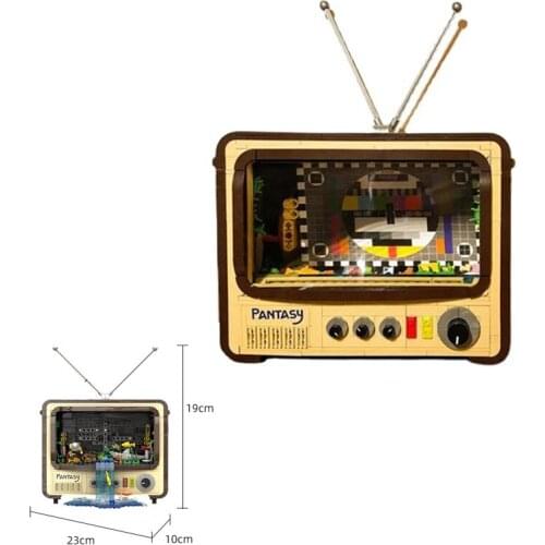 Retro TV Assembled Building Blocks Childrens Toys Trendy Boys and Girls Decoration Gifts Christmas Gifts