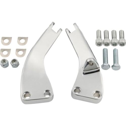 Motorcycle Chrome Foot Peg Passenger Foot rest Mounting Fit For Harley Dyna FXDF FLD FXDWG