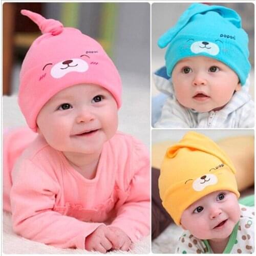 Hot Selling Lovely Baby Sleep Hat Newborn Cap Kids Boys Girls Hats Beanies