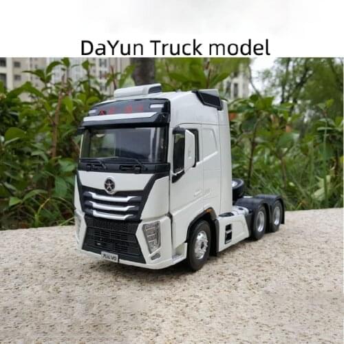 Diecast 1:24 Scale Heavy Truck V9 Tractor Model Truck Model Static Display Adult Collections Toys for Boys 29cm Transport Car