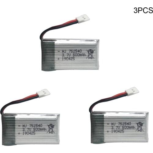 Lipo Battery For Syma X5C X5SW M68 Cheerson CX-30 H5C Tianke M68 3.7V 500mah 752540 toy lipo battery for RC helicopter car boat