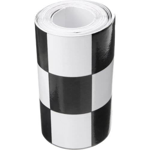 Mayitr 275x7.6cm Vinyl Decal Tape Black&White Checkered Vehicle Sticker Fashion Wrap For Car Bike Motorcycle Auto DIY Styling