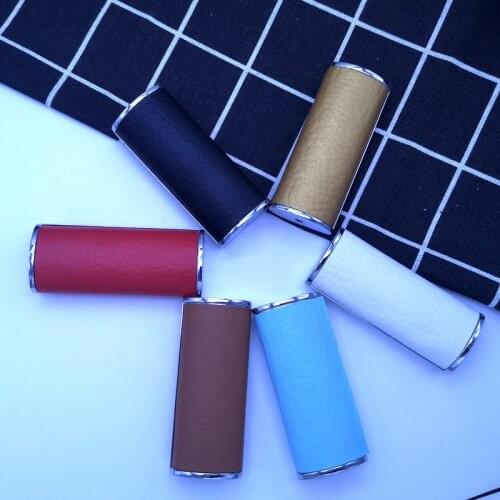 Fashion Leather Lighter Shell Metal Frame J6 Lighter Case General Plastic Body Lighter Explosion proof Protection Cover For Bic