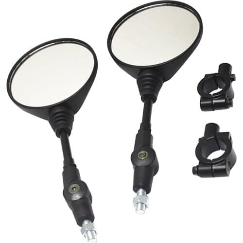 Motorcycle Adjustable Rearview Mirror for 22mm Handlebars Plastic