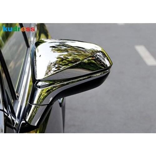 For Lexus RX 2016 2017 ABS Chrome Rearview Mirror Cover Trim Door Rear View Mirror Frame Covers Car Styling Accessories 2pcs/set