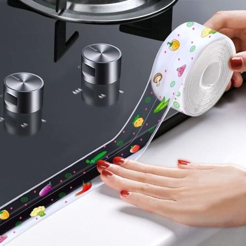 Seam Stickers Kitchen Mildew Proof Waterproof Tape Moisture Proof Kitchen And Bathroom Sink Gap Toilet Stickers Corner Stickers