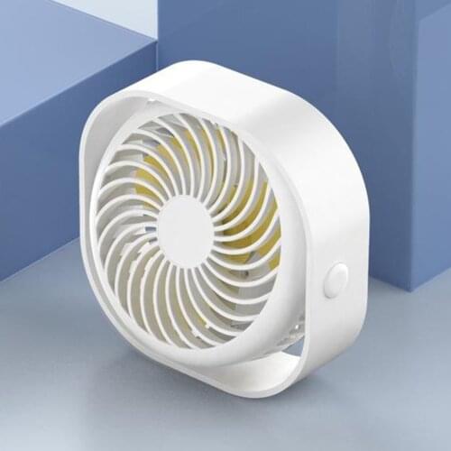 Desk Fan Small Table Fan Powerful Mini USB Powered Personal Fan 360° Adjustment 3 Speeds Quiet