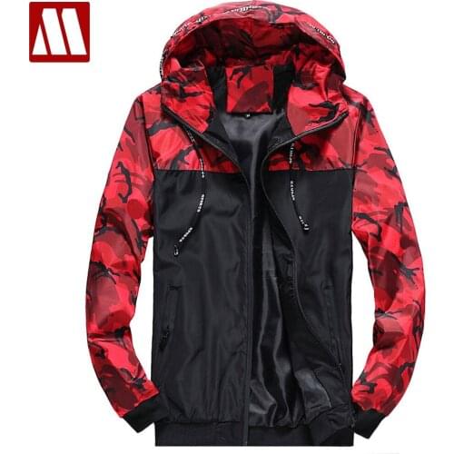 New Brand Men Fashion Jackets New Casual Camouflage Thin Hooded Military Jacket Male Windbreaker Loose Coat Tops Plus Size 6XL