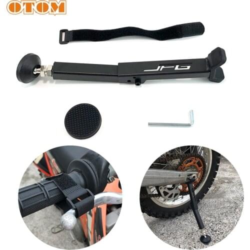 OTOM NEW Motorcycle Wheel Support Side Stands Rear Frame Folding Adjustable Bike Stand Swingarm Lift Universal Repairing Tool