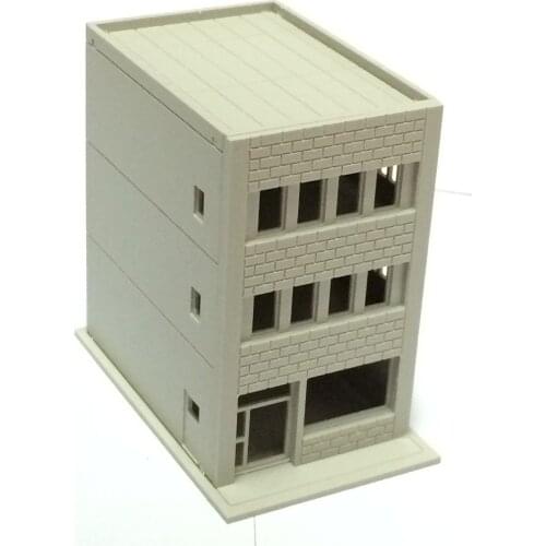 Outland Models Modern 3-Story Building / Shop A Unpainted N Scale 1:160 Railway