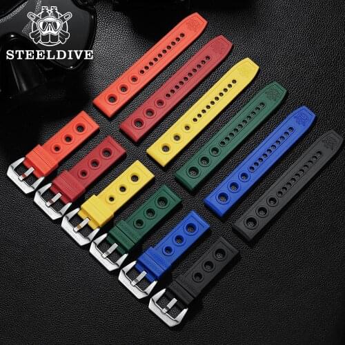 STEELDIVE Automatic Mechanical Strap 20mm Replacement Watch bands 22mm Automatic Watch 22mm Bracelets Dive Watches Strap 20/22mm