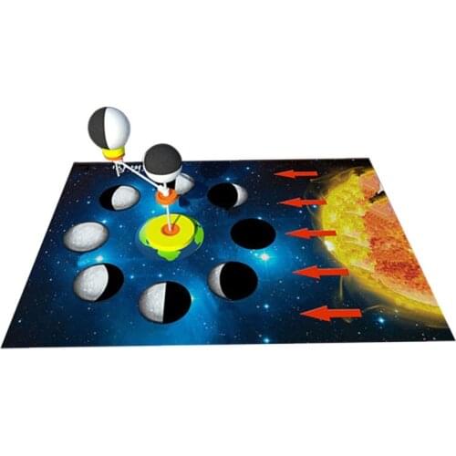 Diy Origin Genesis Cause Moon Phase Observation Equipment Detachable Scientific Education Experimental Assembling Toy