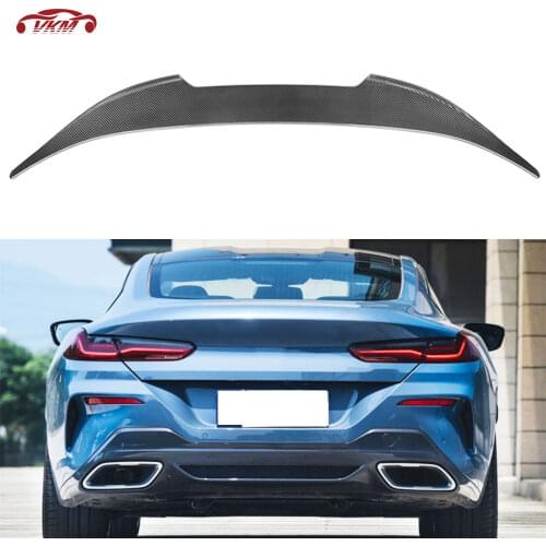Dry Carbon Fiber Rear Trunk lip Spoiler AC Style Decoration for BMW 8 Series G15 F92 M8 Coupe 2 Door 2020 UP Not Cabriolet
