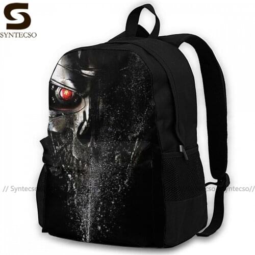 Terminator Backpacks Tourist Large Funny Backpack Polyester Jogging Bags