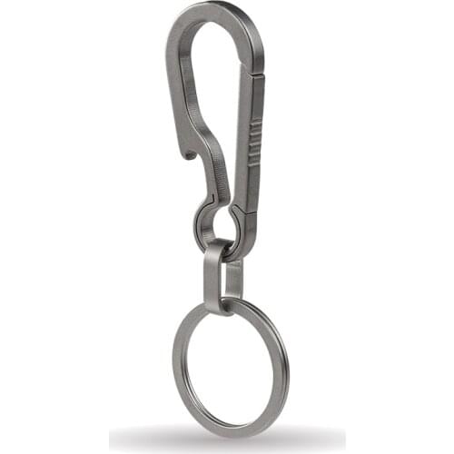 Titanium High Quality Key Chain Men Car Keychain Ultra Lightweight EDC Outdoor Tool Stainless Steel Key Ring Best Gifts